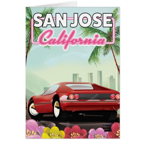San Jose California travel poster