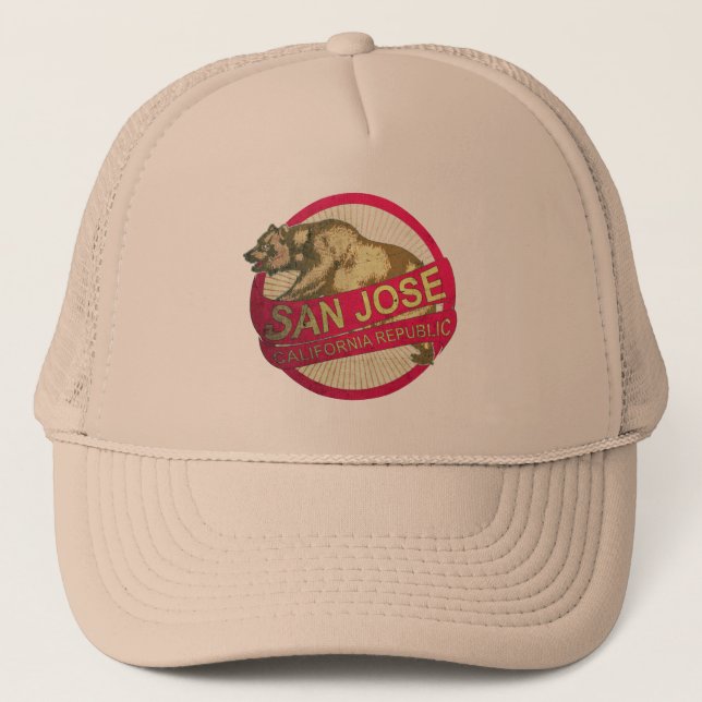 San Jose California vintage bear hat (Front)