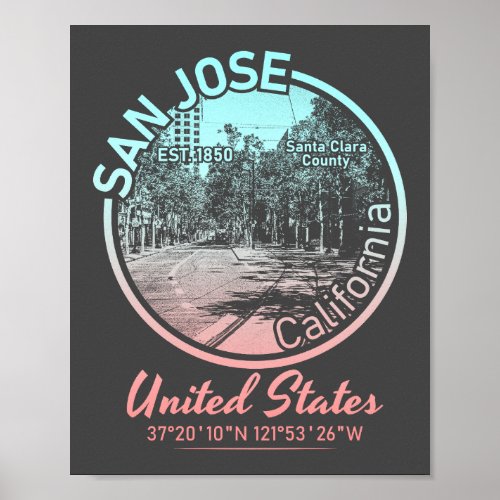 SAN JOSE _ CALIFORNIA VINTAGE POSTER