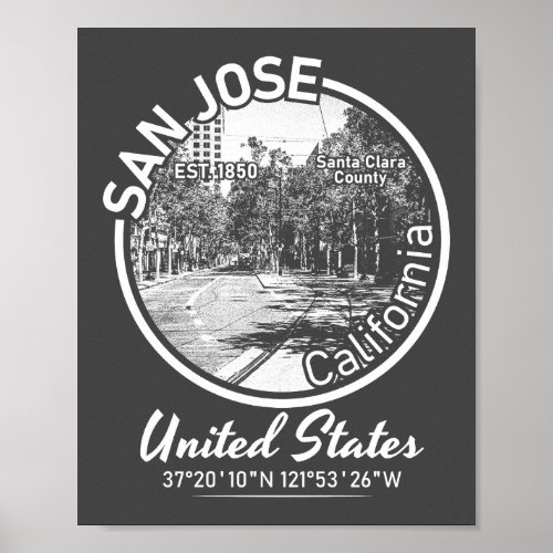 SAN JOSE _ CALIFORNIA VINTAGE POSTER