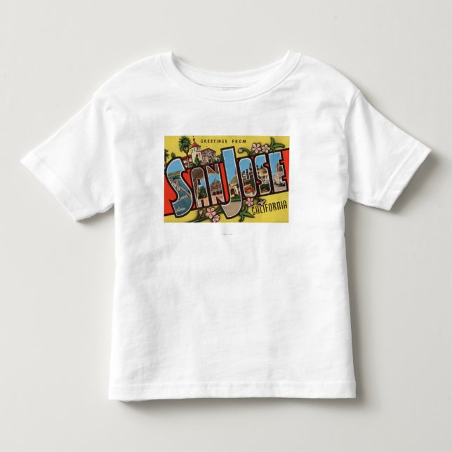 San Jose, CaliforniaLarge Letter Scenes Toddler T-shirt (Front)
