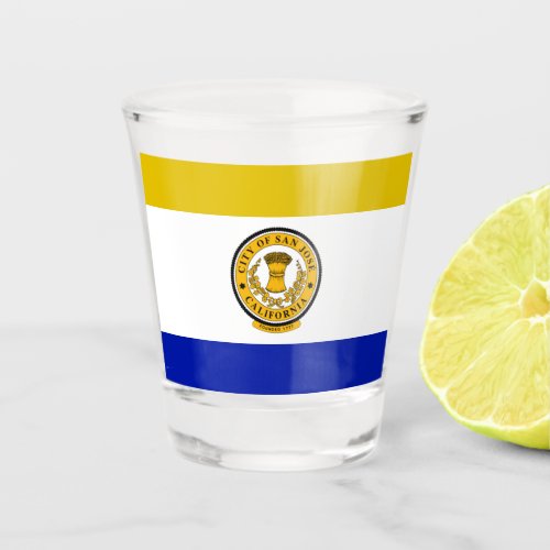 San Jose city flag Shot Glass