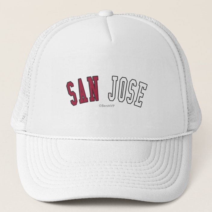 San Jose in California State Flag Colors Hat