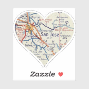 San Jose Map Sticker