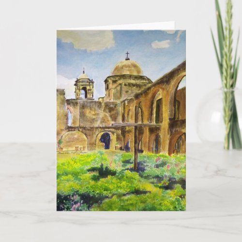 San Jose Mission in San Antonio Texas Card