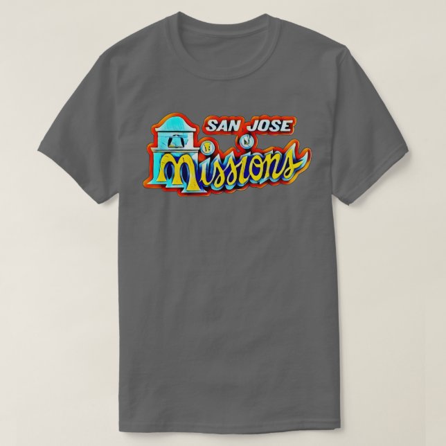 San Jose Missions Baseball T-Shirt (Design Front)
