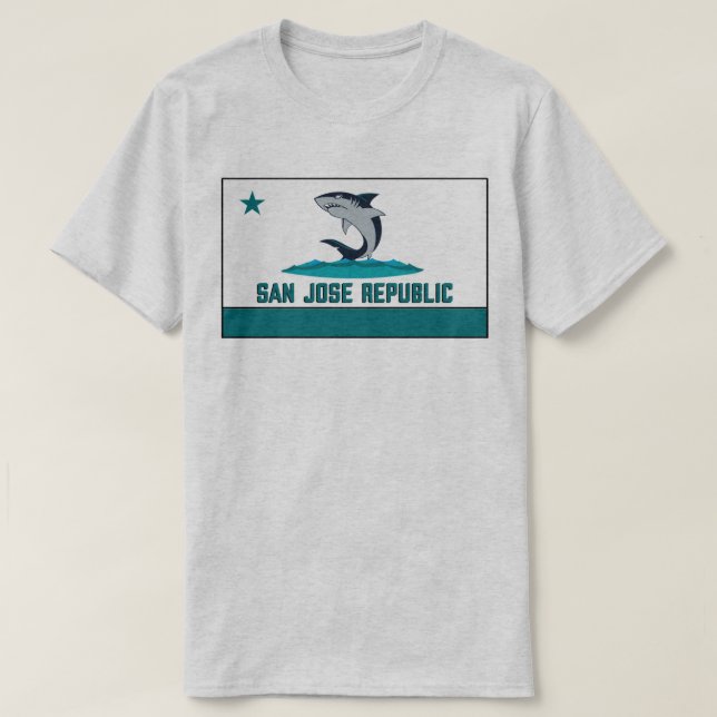 San Jose Republic - Shark City Parody T-Shirt (Design Front)