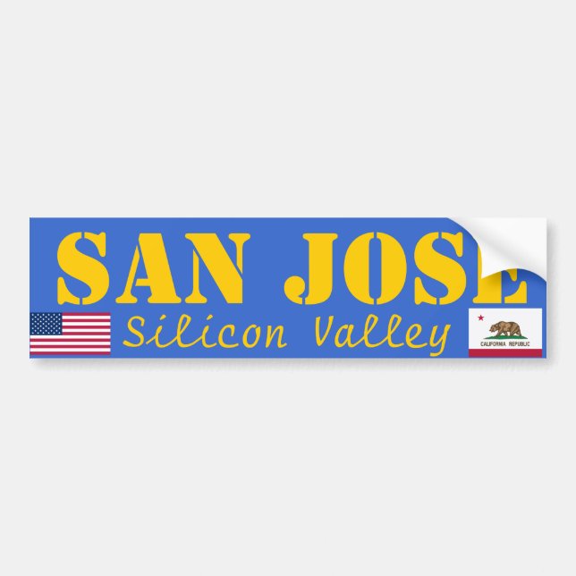 San Jose Silicon Valley Sticker (Front)
