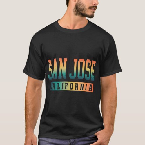 San Jose  Souvenirs Retro Vintage California San J T_Shirt