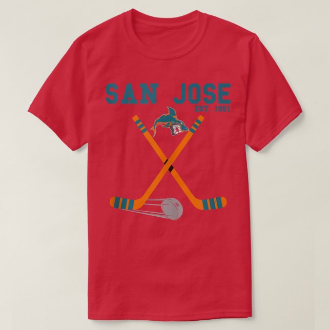San Jose Sports Team Est 1991 Novelty Athletic Sha T-Shirt (Design Front)