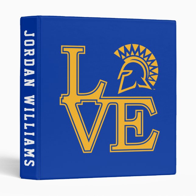 San Jose State Love 3 Ring Binder (Front/Spine)