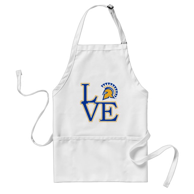 San Jose State Love Adult Apron (Front)