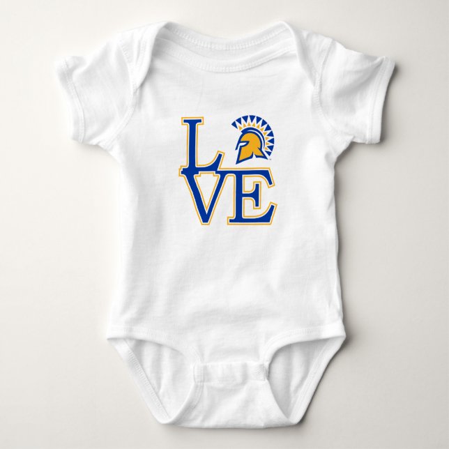 San Jose State Love Baby Bodysuit (Front)