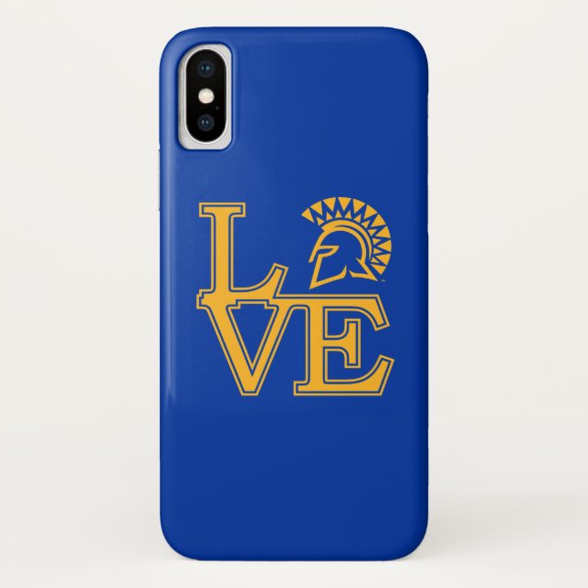 San Jose State Love Case-Mate iPhone Case (Back)