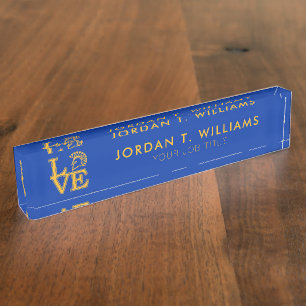 San Jose State Love Desk Name Plate