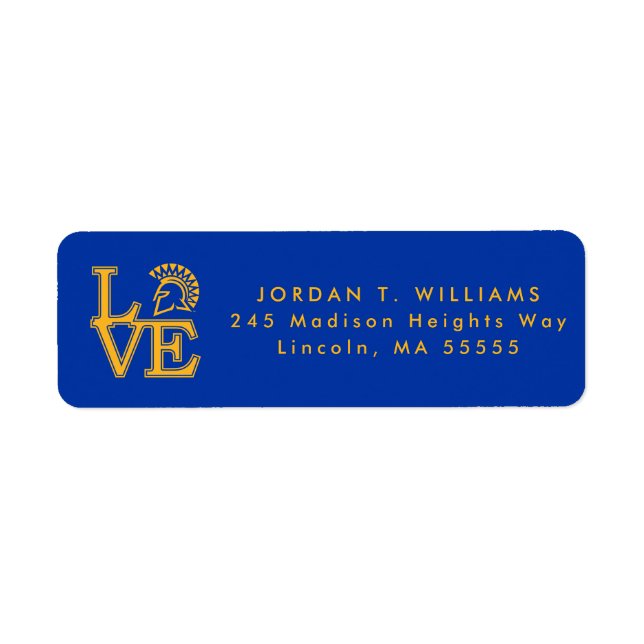 San Jose State Love Label (Front)