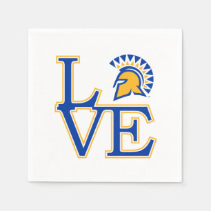 San Jose State Love Napkins