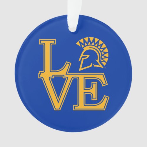 San Jose State Love Ornament