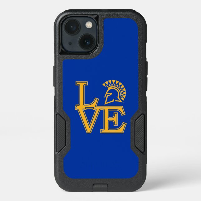 San Jose State Love Otterbox iPhone Case (Back)