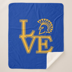 San Jose State Love Sherpa Blanket