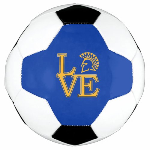 San Jose State Love Soccer Ball