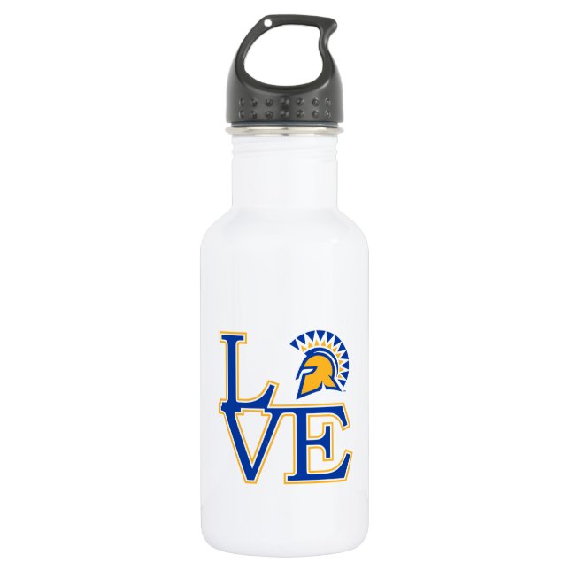 San Jose State Love Stainless Steel Water Bottle (Front)
