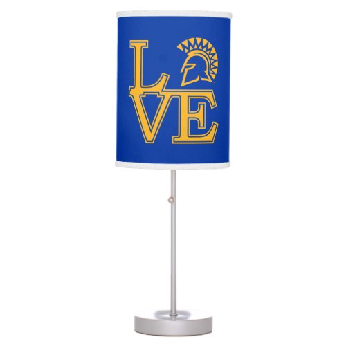 San Jose State Love Table Lamp