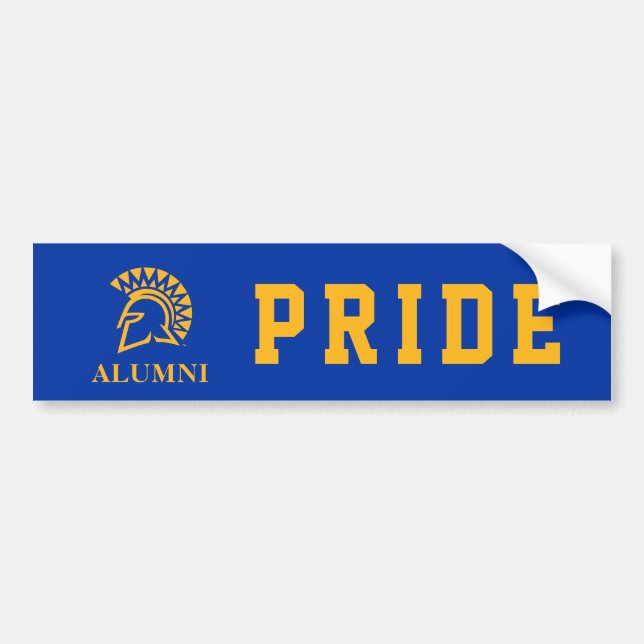 San Jose State Spartans Alumni Bumper Sticker (Front)