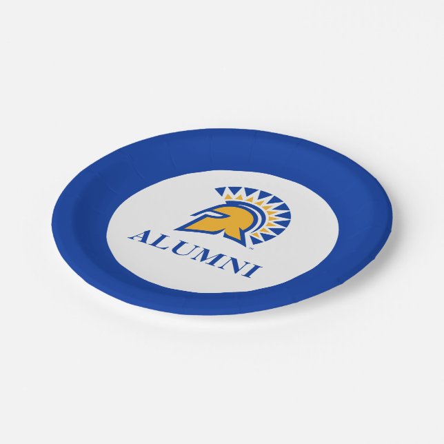 San Jose State Spartans Alumni Paper Plates (Angled)