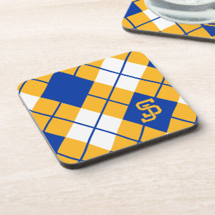 San Jose State Spartans argyle Beverage Coaster