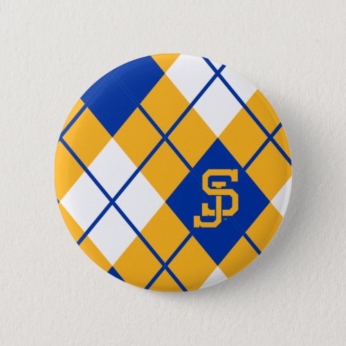 San Jose State Spartans argyle Button