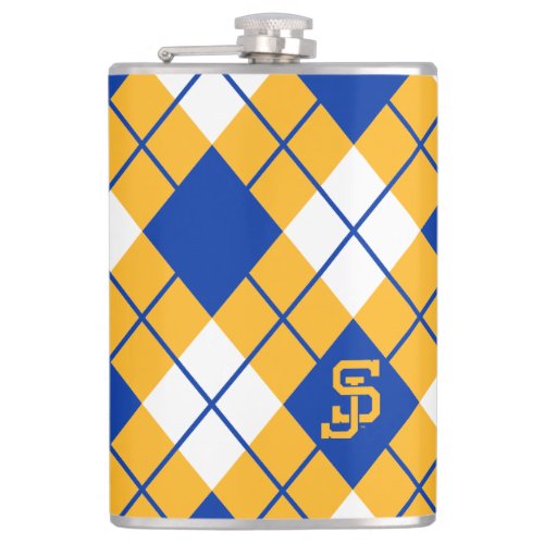San Jose State Spartans argyle Flask