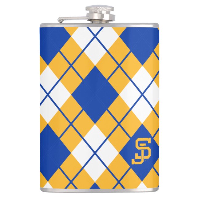 San Jose State Spartans argyle Flask (Front)