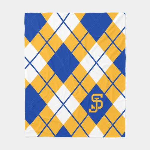 San Jose State Spartans argyle Fleece Blanket