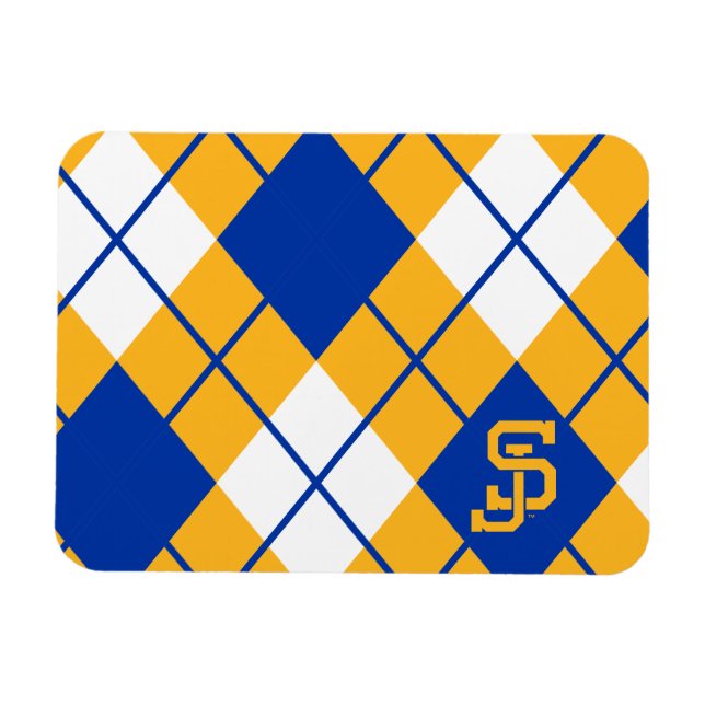 San Jose State Spartans argyle Magnet (Horizontal)