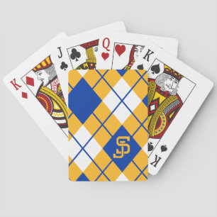 San Jose State Spartans argyle Poker Cards