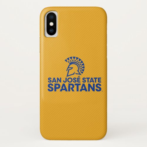 San Jose State Spartans Carbon Fiber Pattern iPhone X Case