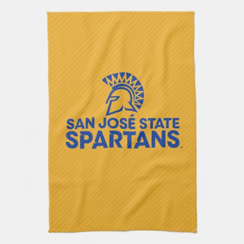 San Jose State Spartans Carbon Fiber Pattern Kitchen Towel