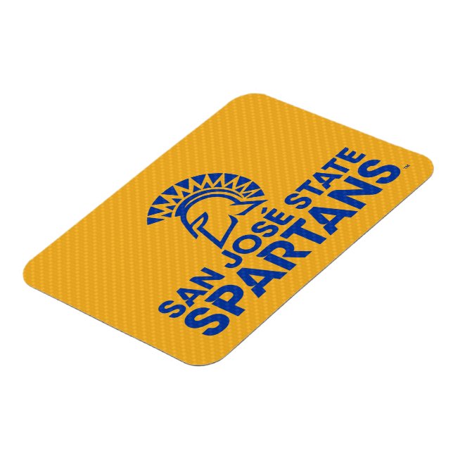 San Jose State Spartans Carbon Fiber Pattern Magnet (Left Side)
