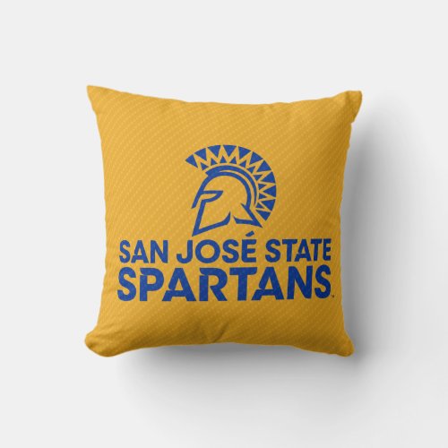 San Jose State Spartans Carbon Fiber Pattern Throw Pillow