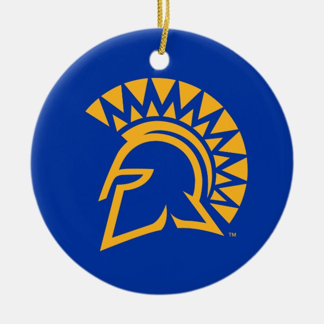 San Jose State Spartans Ceramic Ornament (Front)