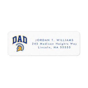 San Jose State Spartans Dad Label