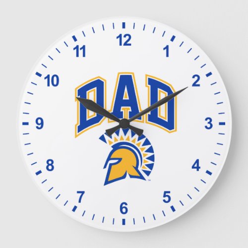 San Jose State Spartans Dad Large Clock