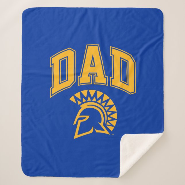 San Jose State Spartans Dad Sherpa Blanket (Front)