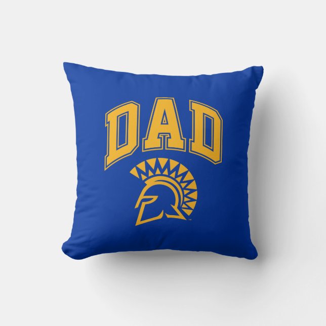 San Jose State Spartans Dad Throw Pillow (Front)