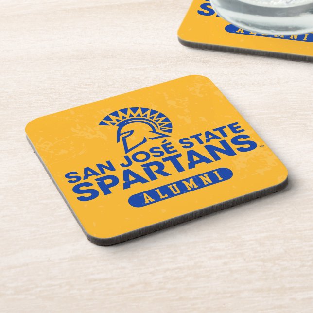 San Jose State Spartans Distressed Beverage Coaster (Left Side)