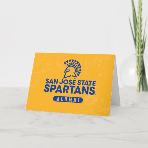 San Jose State Spartans Distressed Card