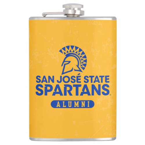 San Jose State Spartans Distressed Flask