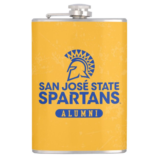 San Jose State Spartans Distressed Flask (Front)