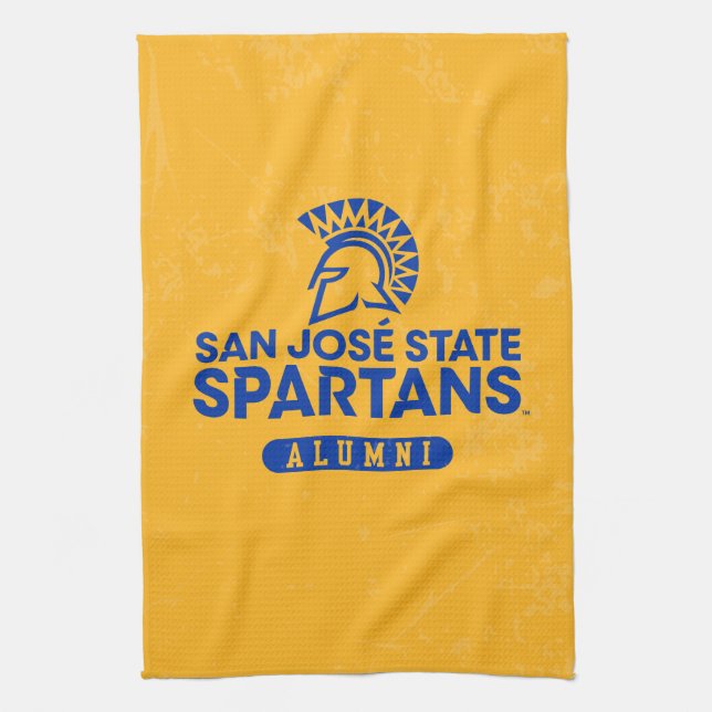 San Jose State Spartans Distressed Kitchen Towel (Vertical)